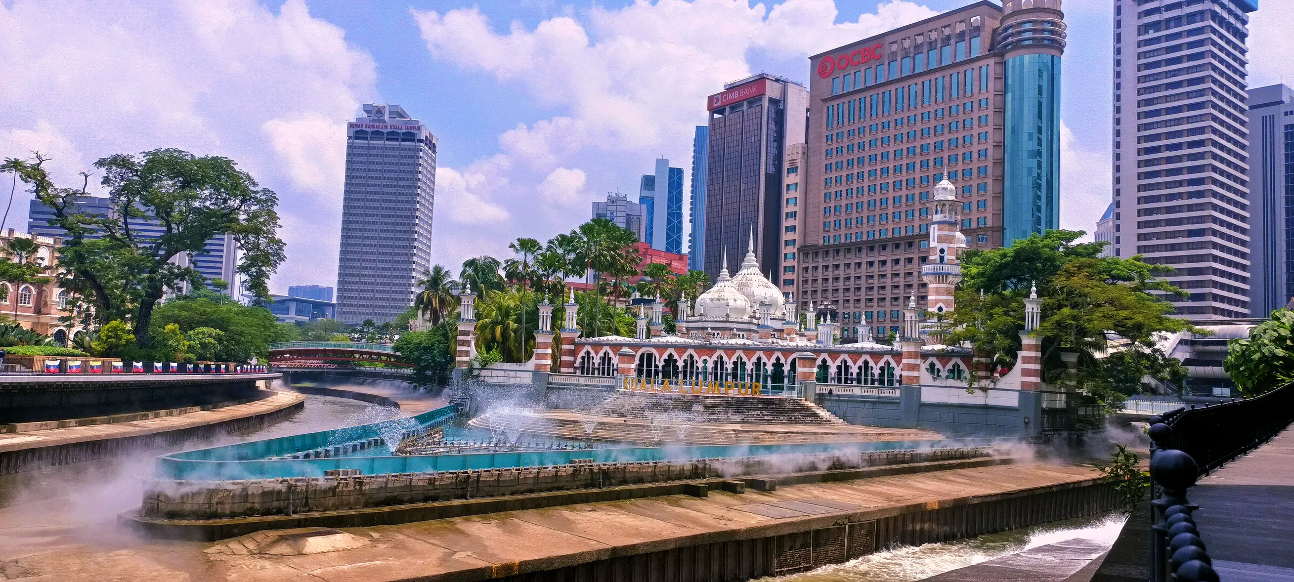 Masjid Jamek at the river confluence in central Kuala Lumpur